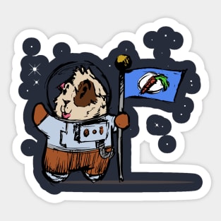 Astronaut Guinea Pig Sticker